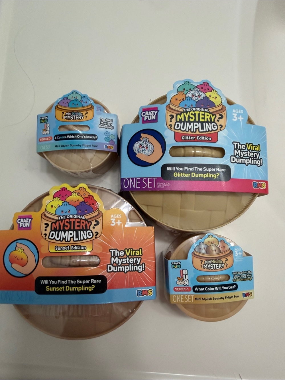 Dumpling bundle sunset edition. Glitter edition 2 big 2 small- AUTHENTIC
